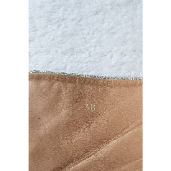 DRIES VAN NOTEN Runway moda operandi silver glitter boots $725 I-38 US-7 1/2 7.5 - Picture 16 of 16